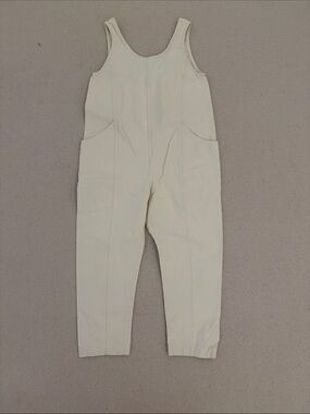 ES Natural Canvas Clyde Jumpsuit, sz S-R (hemmed?)